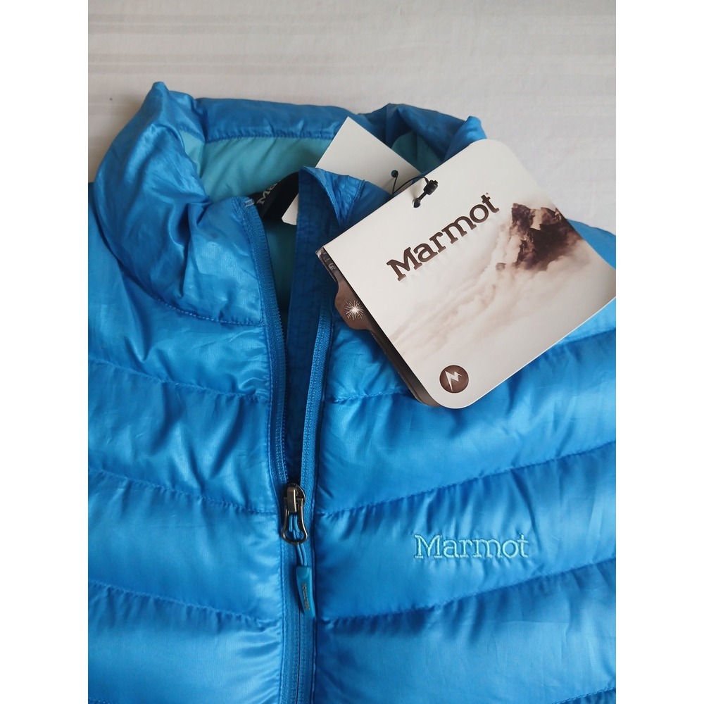 Marmot Vest Medium Womens 800 Fill Down Puffer Quilted Zip Pockets Outdoor New - Picture 3 of 14